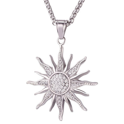 Baroque Style Rhinestone Sun Women’s Pendant - Wnkrs