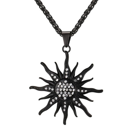 Baroque Style Rhinestone Sun Women’s Pendant - Wnkrs