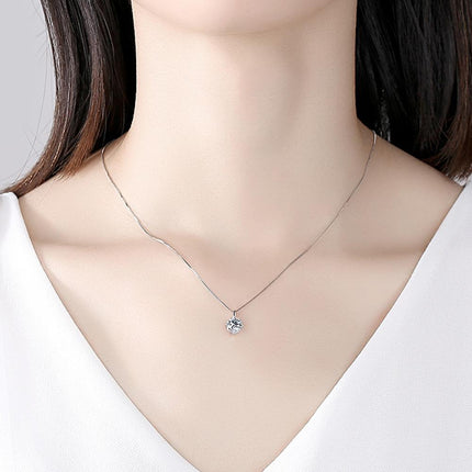 Natural Moissanite Diamond Necklace for Women - Wnkrs