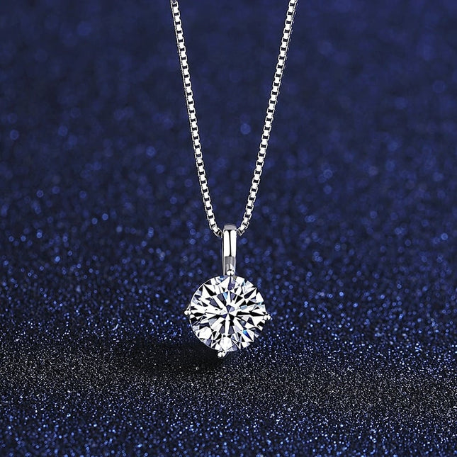 Natural Moissanite Diamond Necklace for Women - Wnkrs