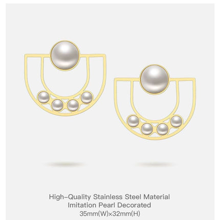 Women’s Lovely Pearls Stud Earrings - Wnkrs