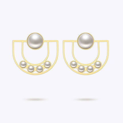 Women’s Lovely Pearls Stud Earrings - Wnkrs