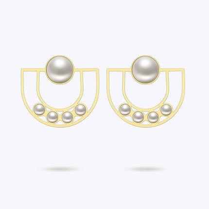 Women’s Lovely Pearls Stud Earrings - Wnkrs