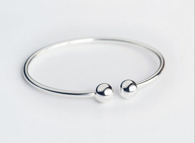 Women's Silver Minimalist Bangle - wnkrs