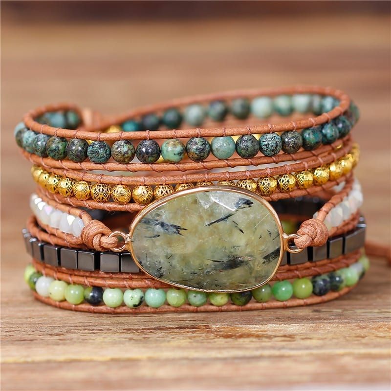 Genuine Leather Wrap Bracelet for Women