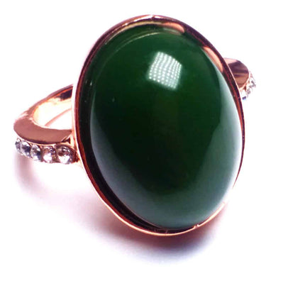 Natural Green Jade Ring - Wnkrs