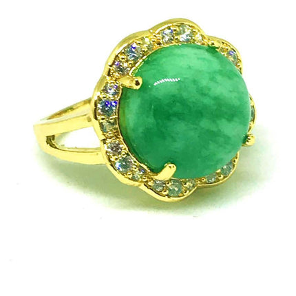 Natural Green Jade Ring - Wnkrs