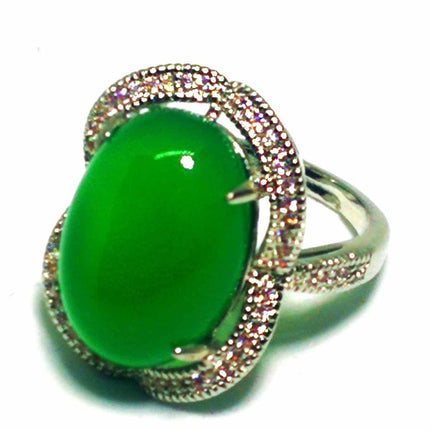 Natural Green Jade Ring - Wnkrs