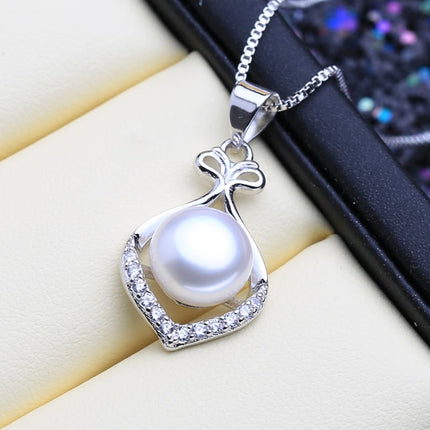 Women’s Charming 925 Silver Pearls Necklace and Earrings Jewelry 3 pcs Set - Wnkrs