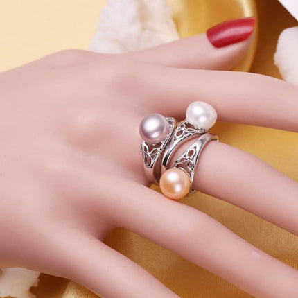 Women’s Natural 925 Silver Pearls Jewelry 4 pcs Set - Wnkrs