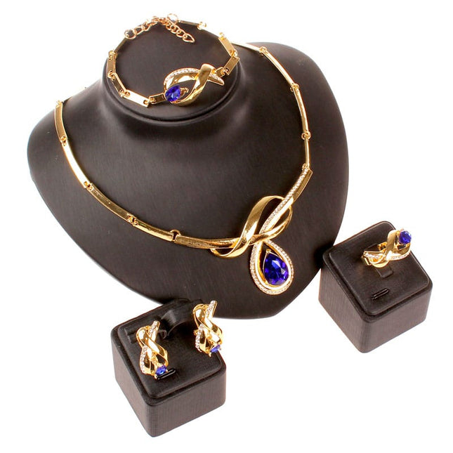 Elegant Knot Shaped Sparkling Women's Jewelry Set - Wnkrs