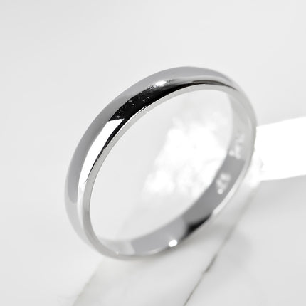 Classic Minimalistic Polished Silver Couple Rings - Wnkrs