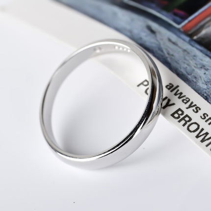 Classic Minimalistic Polished Silver Couple Rings - Wnkrs