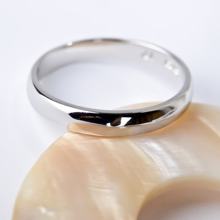 Classic Minimalistic Polished Silver Couple Rings - Wnkrs