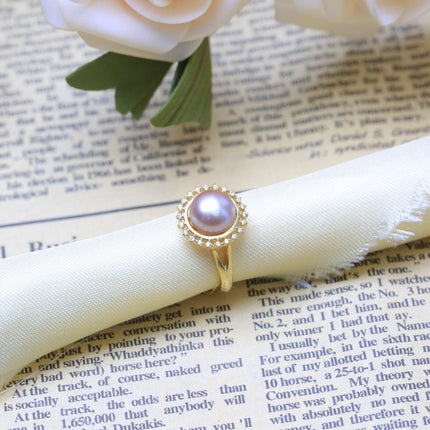 Artistic 925 Sterling Silver Ring for Women with Pearl - Wnkrs