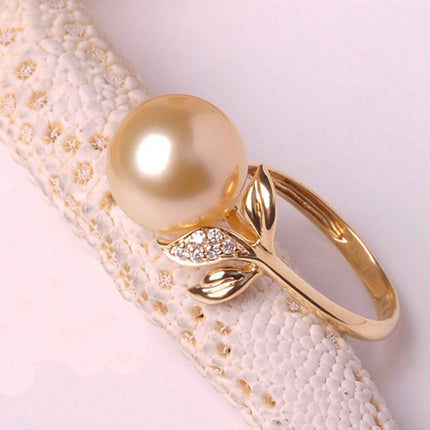 18K Gold Simple Pearl Ring for Women - wnkrs