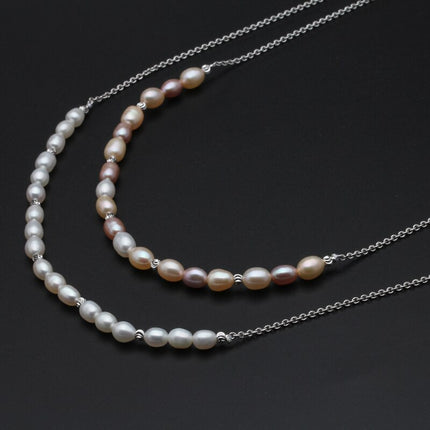 Fashion Long 925 Silver Pearls Women's Jewelry 4 pcs Set - Wnkrs