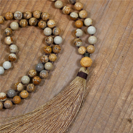 Handmade Natural Stone Beaded Necklace - Wnkrs
