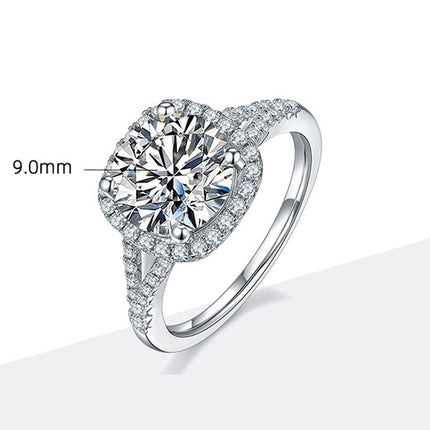 3 Carats Real Moissanite Ring - wnkrs