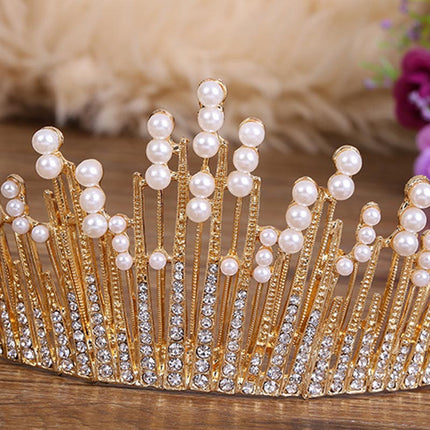 Luxury Pearls / Crystal Hair Tiara for Women - Wnkrs