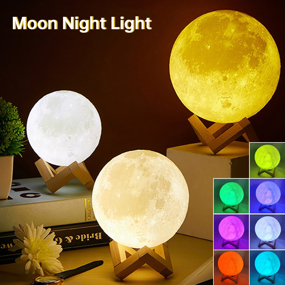 LED Night Light in Shape of Moon