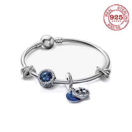 925 Sterling Silver Charm Bracelet with Charm - wnkrs