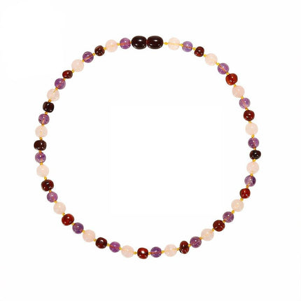 Amber Bracelet And Necklace Set For Girls - Wnkrs