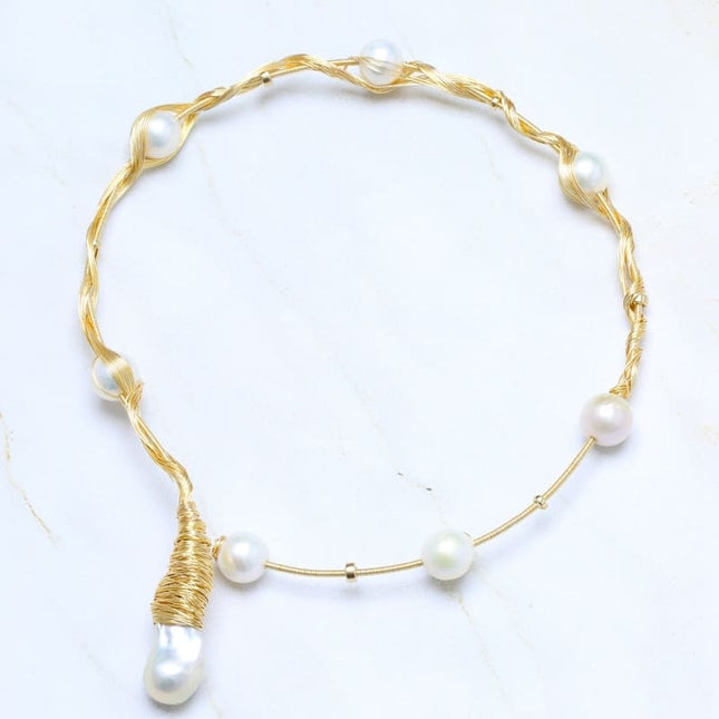 Bohemian Pearls Choker for Women - Wnkrs