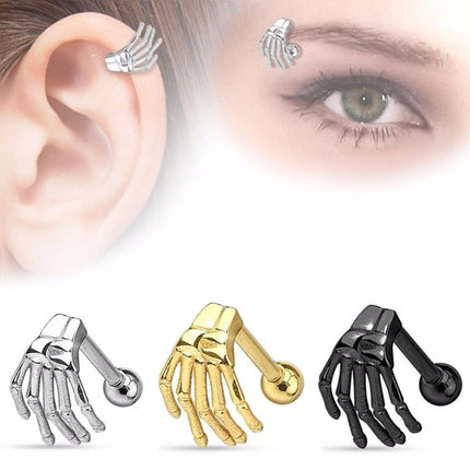 Women's Skeleton Hand Eyebrow Piercing Jewelry - Wnkrs