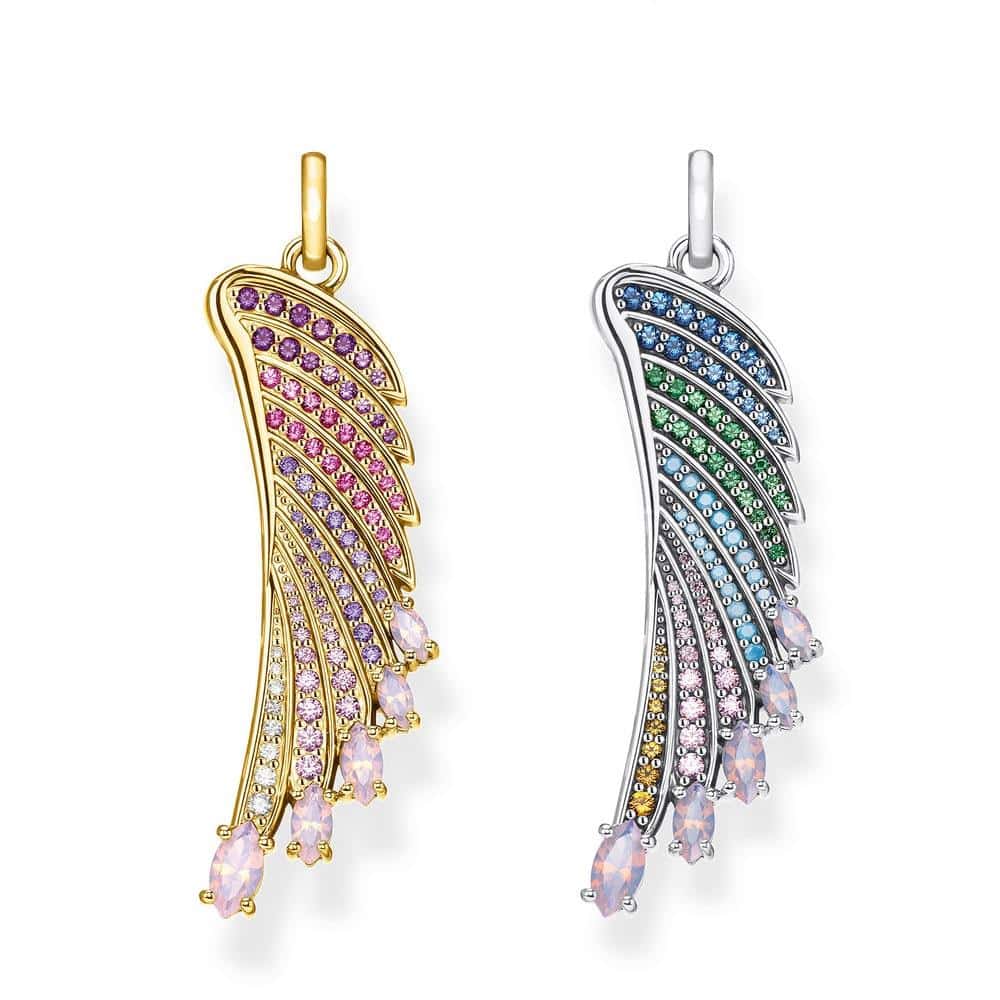 925 Sterling Silver Hummingbird Wings Pendants for Men and Women