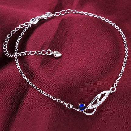 Women's Silver Plated Anklet - wnkrs