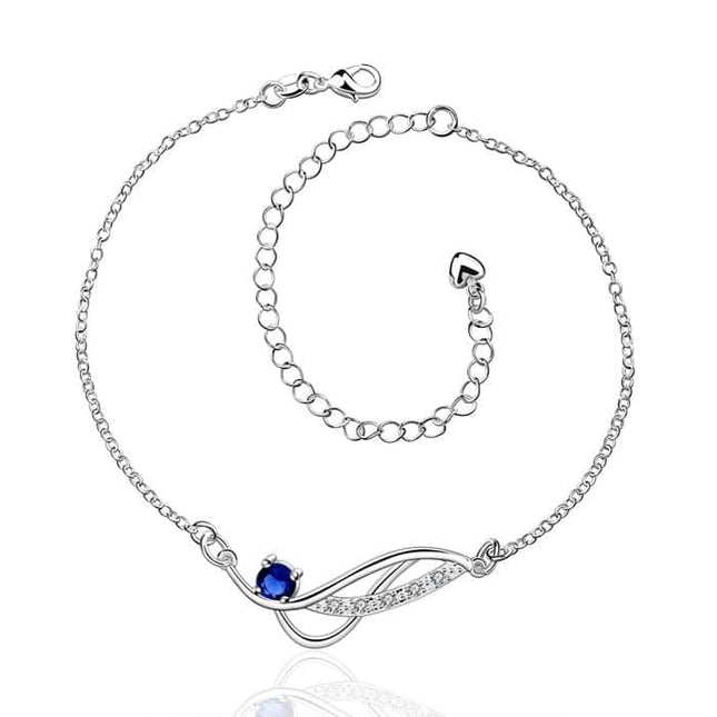 Women's Silver Plated Anklet - wnkrs