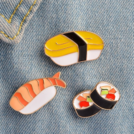 Women's Sushi Shaped Brooches 3 pcs Set - wnkrs