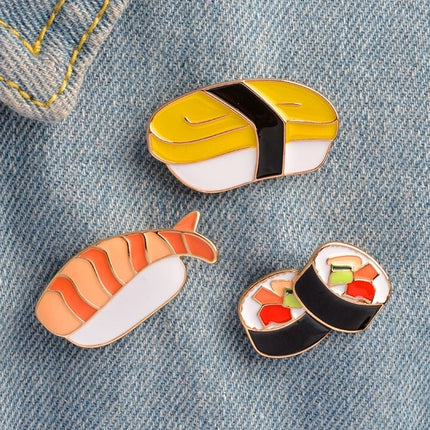 Women's Sushi Shaped Brooches 3 pcs Set - wnkrs