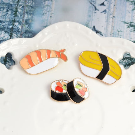 Women's Sushi Shaped Brooches 3 pcs Set - wnkrs