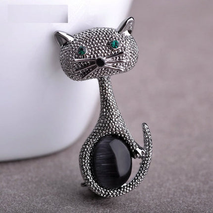 Women's Vintage Cat Brooch - Wnkrs