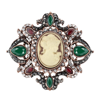 Women's Vintage Style Cameo Brooch - Wnkrs