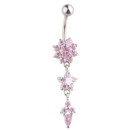 Belly Button Piercing Jewelry with Floral Designs - Wnkrs