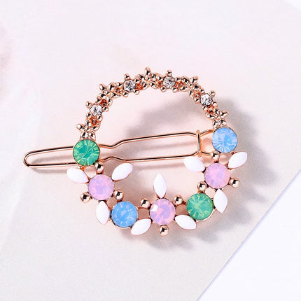 Colorful Round Hair Barrette for Women - Wnkrs