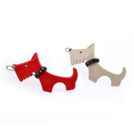 Female Hair Clip with Dog Silhouette - Wnkrs