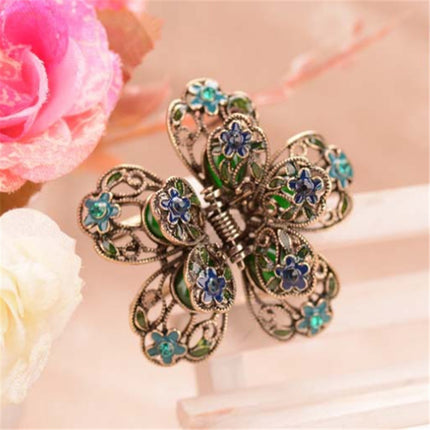 Enamel Colorful Charming Flowers Design Hair Clip - Wnkrs