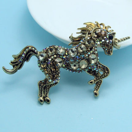 Kawaii Vintage Horse Shaped Women's Brooches - Wnkrs