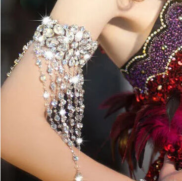 Women's Shiny Armband with Crystals - wnkrs