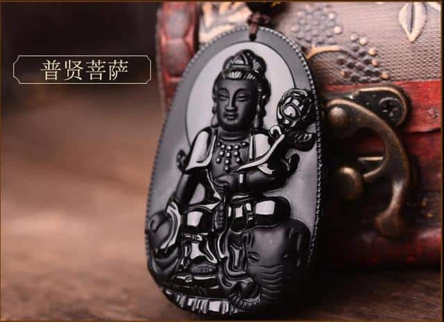 Black Obsidian Carved Buddha Pendant Necklace - Wnkrs