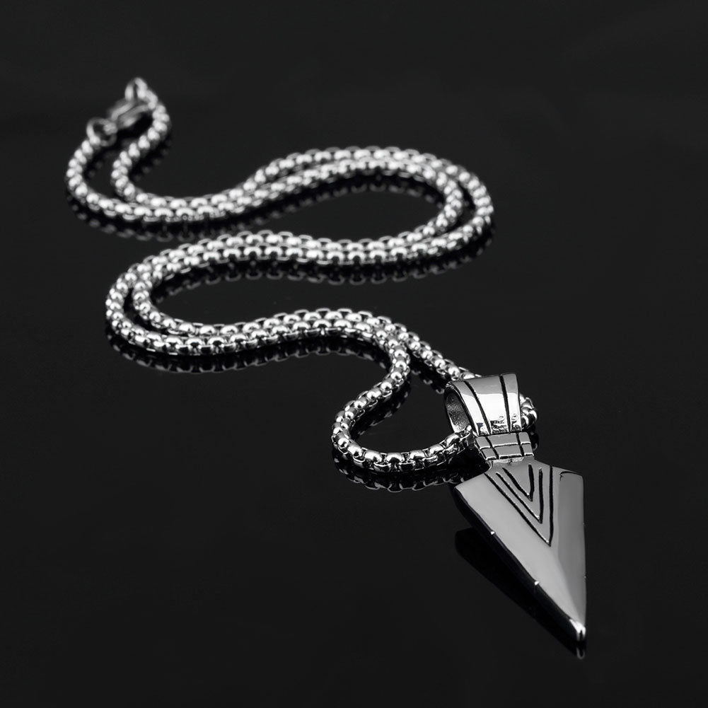 Men's Arrowhead Pendant Necklace