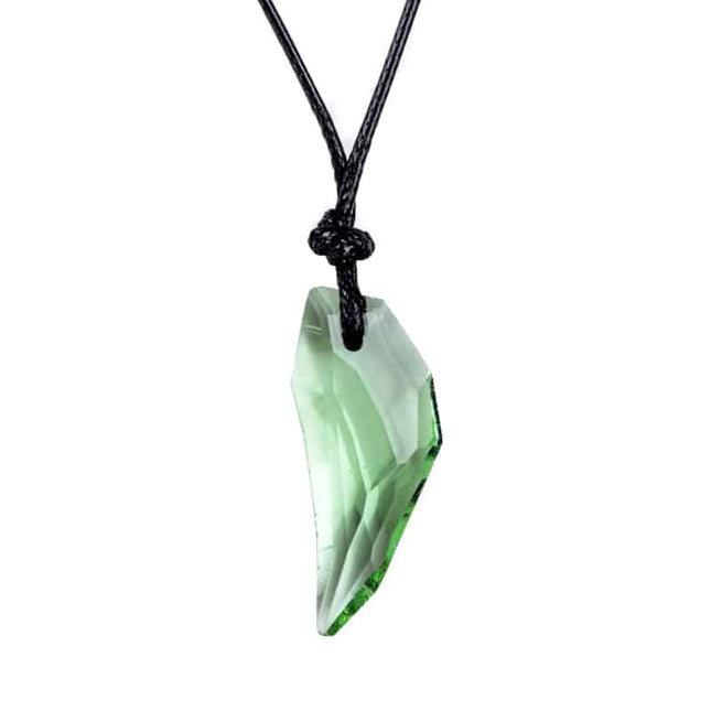 Men's Crystal Wolf Tooth Pendant Necklace
