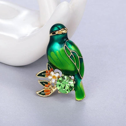 Colorful Enamel Bird Brooch for Women - Wnkrs