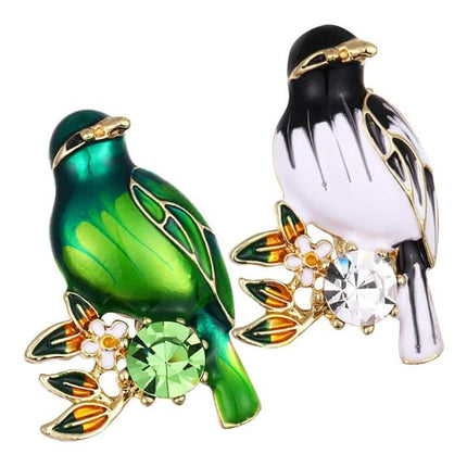 Colorful Enamel Bird Brooch for Women - Wnkrs