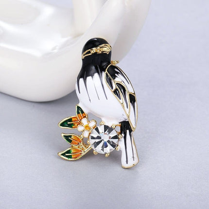 Colorful Enamel Bird Brooch for Women - Wnkrs