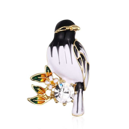 Colorful Enamel Bird Brooch for Women - Wnkrs